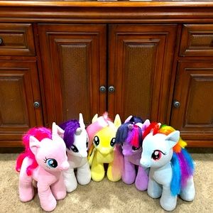 ❣️ BUILD-A-BEAR ❣️ COLLECTION RARE & HTF ADORABLE MY LITTLE PONY LOT OF 5 PONIES